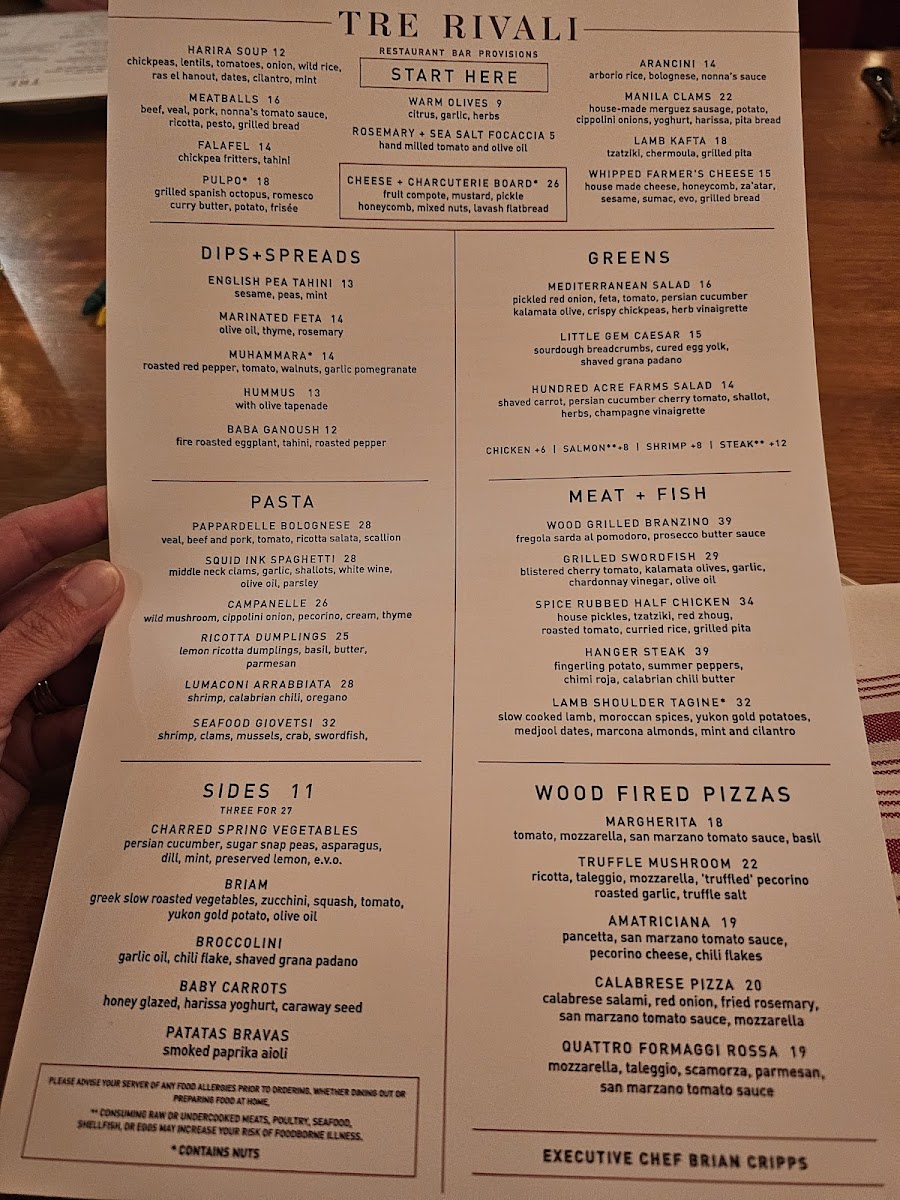 Tre Rivali Menu - Image 3